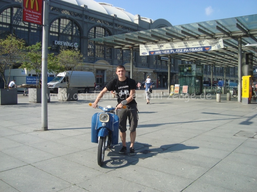 Ankommen am Hbf. Dresden. Ab hier gings eine schöne Runde mit Sozia durch die Stadt.