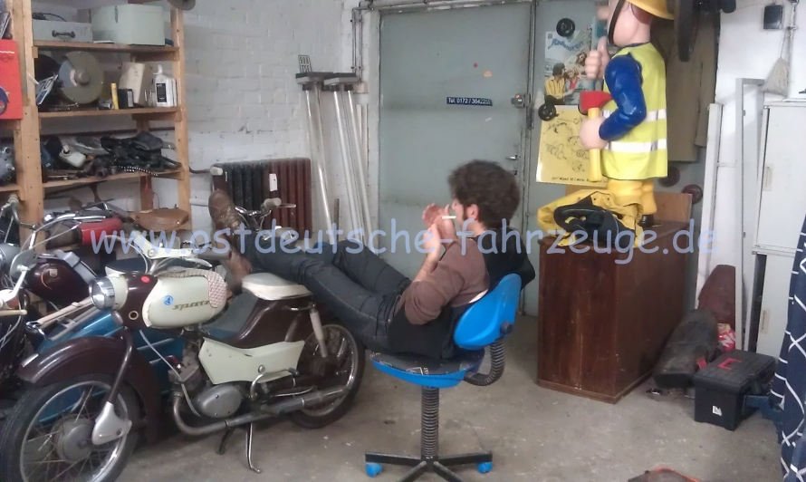 Gunnar bei Quarzvorbereitungen