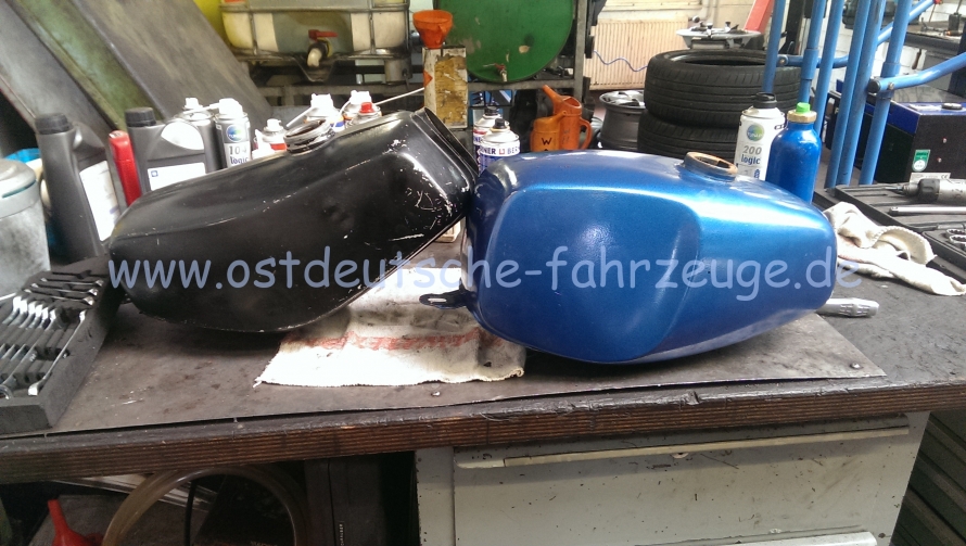 Der Kanditat (rechts) getauscht gegen das rostfreie Exemplar (links)