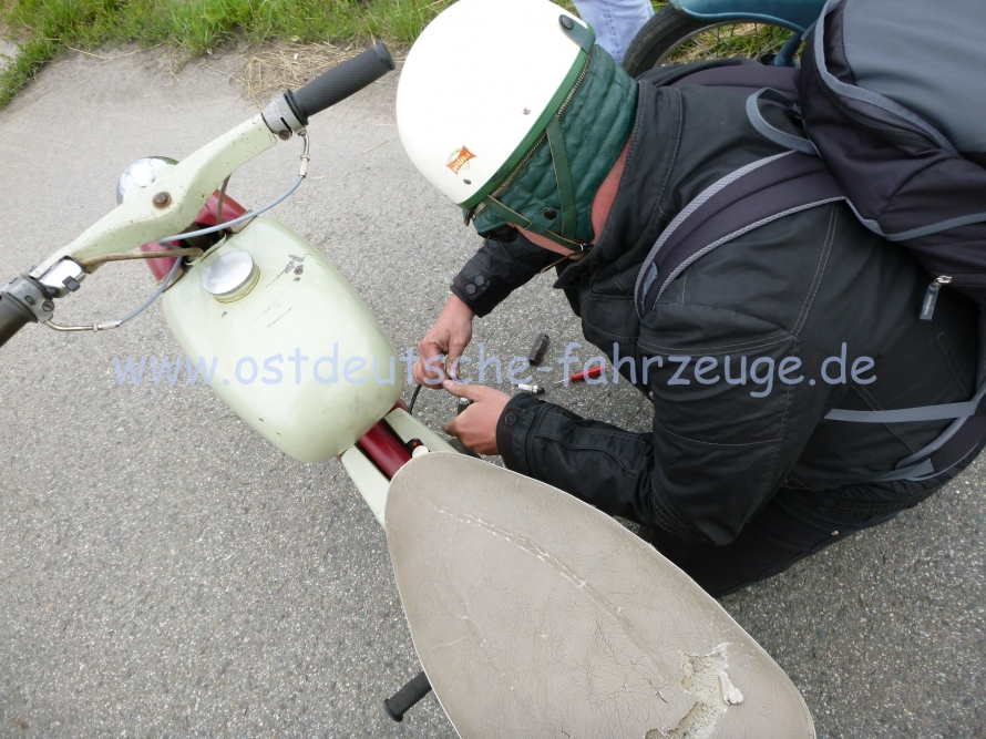 Dann wurde Swens Unterbrecher zum Unterbrecher der Fahrt indem er brach. Seltsam!