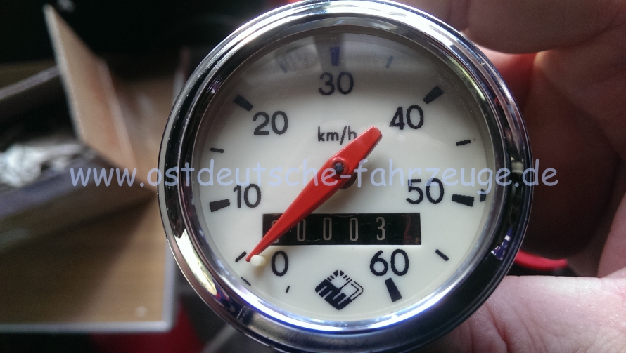 Spatz-Rauten-Tachometer im &quot;Neuzustand&quot;