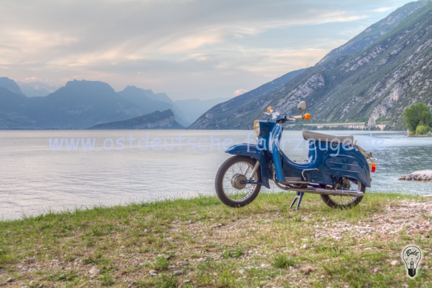 In Malcesine. Blick gen Riva del Garda