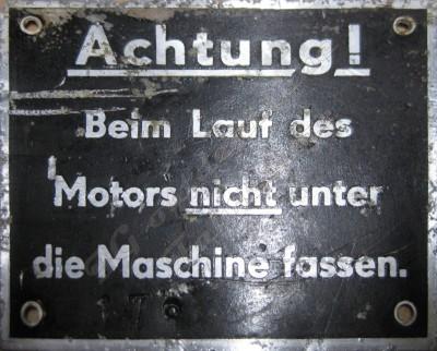 Warnschild