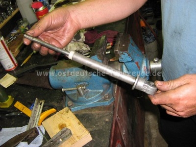 Einspannstück drauf und fast fertig...