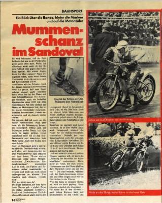 SANDBAHNSPORT - Mummenschanz in Sandoval